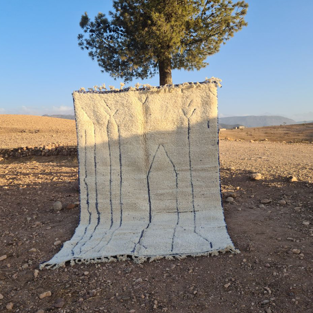 Traditional Moroccan Tribal Carpet