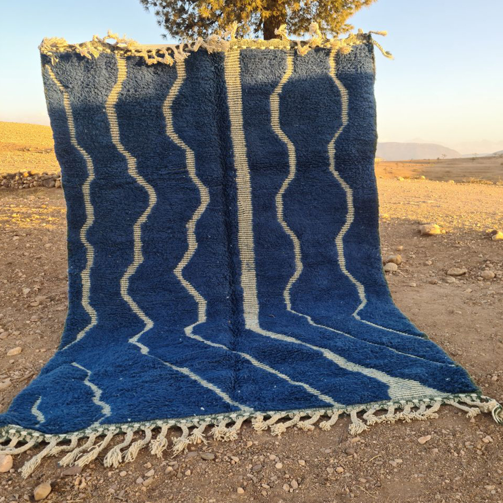 Elegant Moroccan Living Room Rug