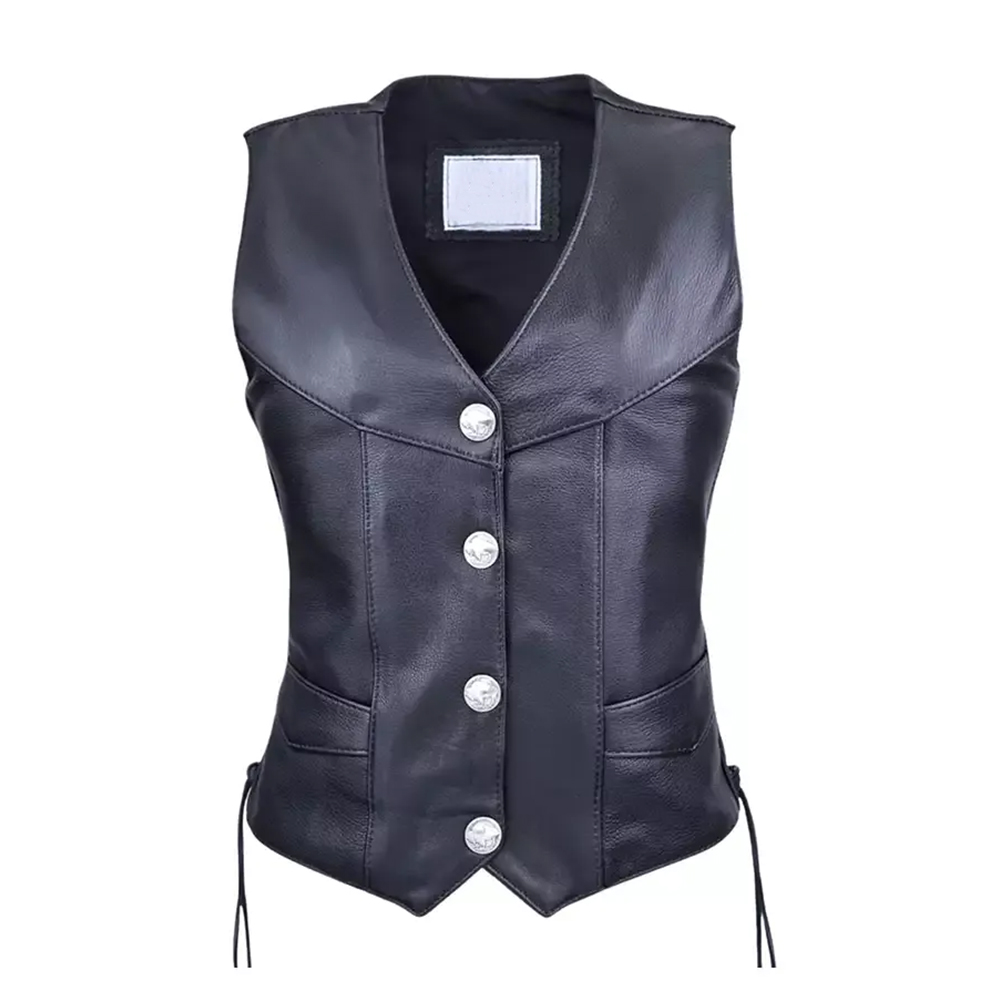 Women Leather Vest