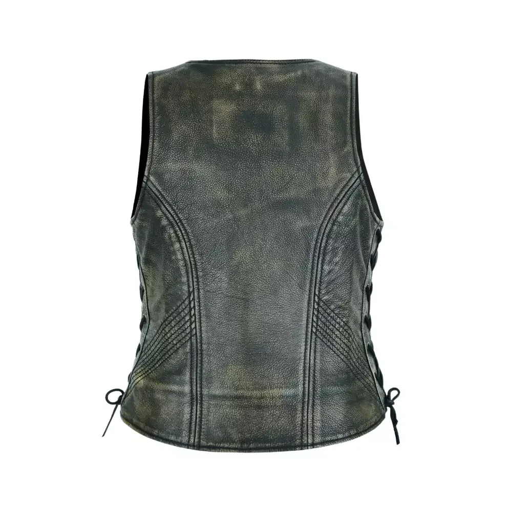 Women Leather Vest