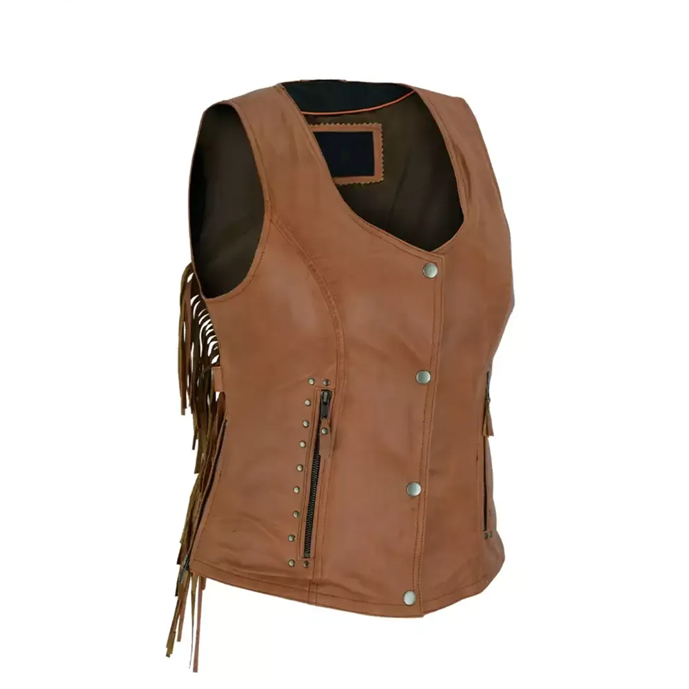 Women Leather Vest
