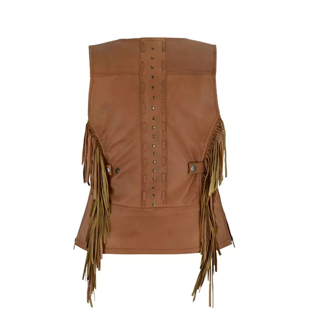 Women Leather Vest