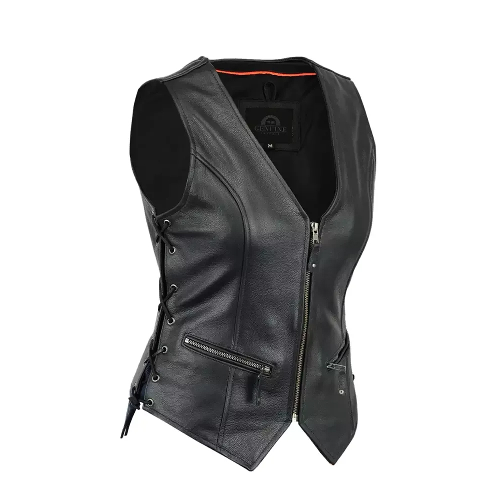 Women Leather Vest