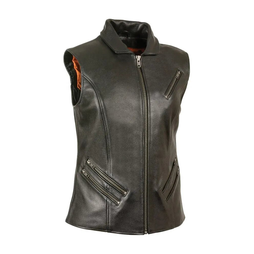 Women Leather Vest