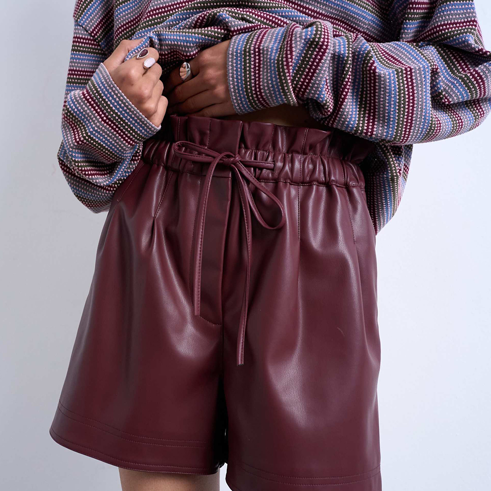 Women Leather Shorts