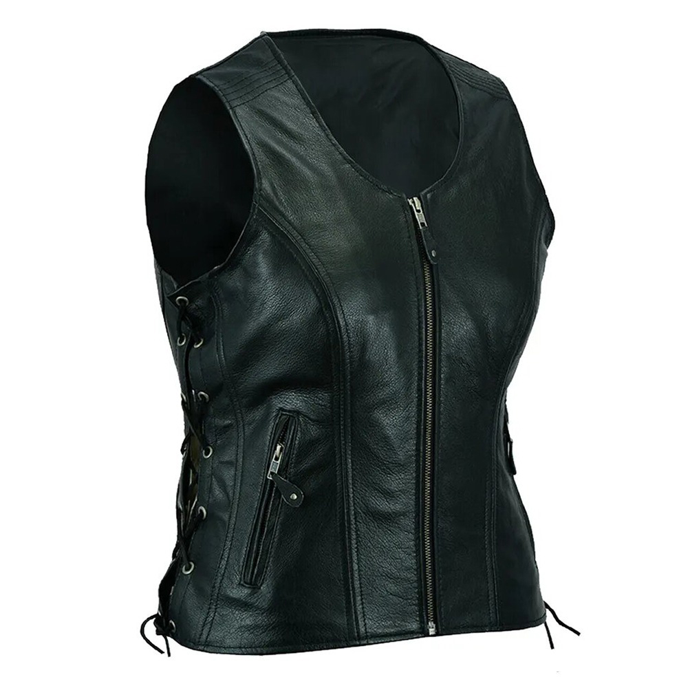 Women Leather Vest