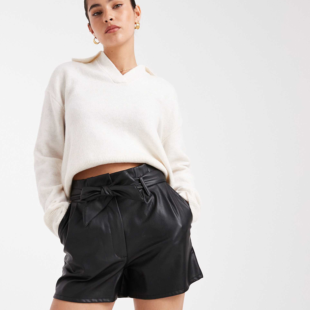 Women Leather Shorts