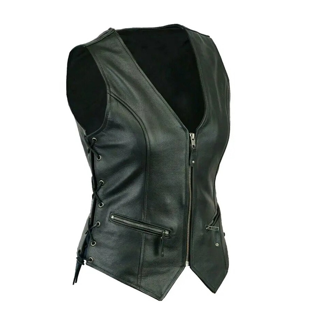Women Leather Vest