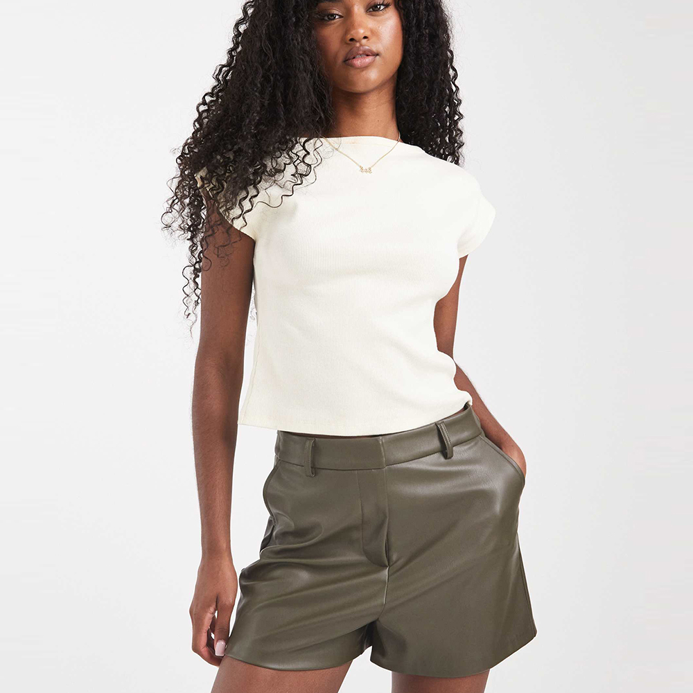 Women Leather Shorts